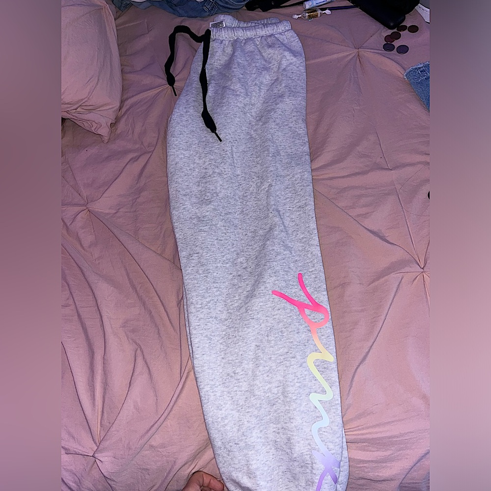 Pink sweat pants
